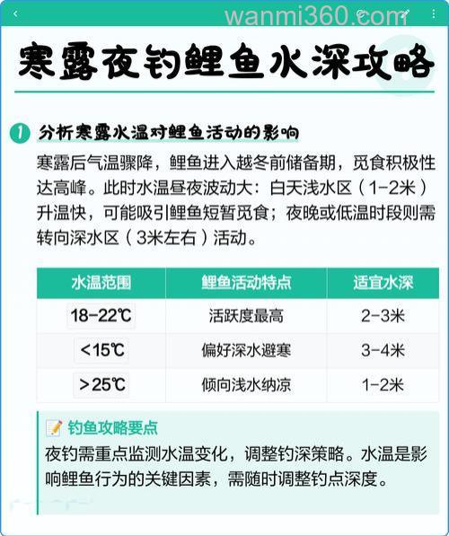 寒露夜钓鲤鱼开饵方法？