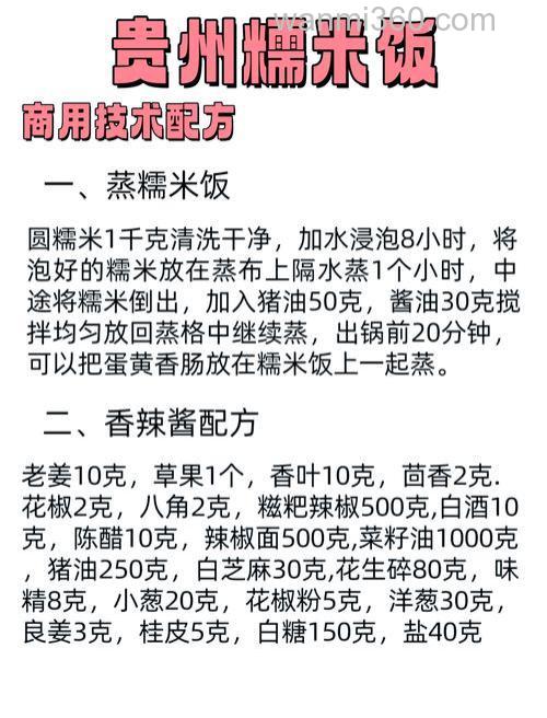 浮料米饭配方?