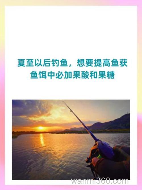 想要提高鱼获,鱼饵中必加果酸和果糖