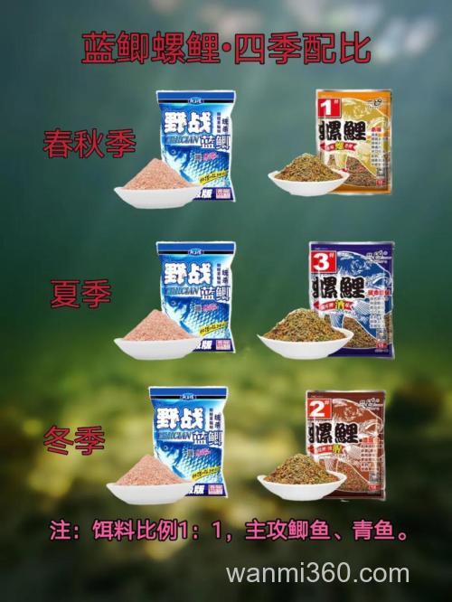 我有三合一鲤、野战蓝鲫、螺鲤怎样配鲤鱼饵