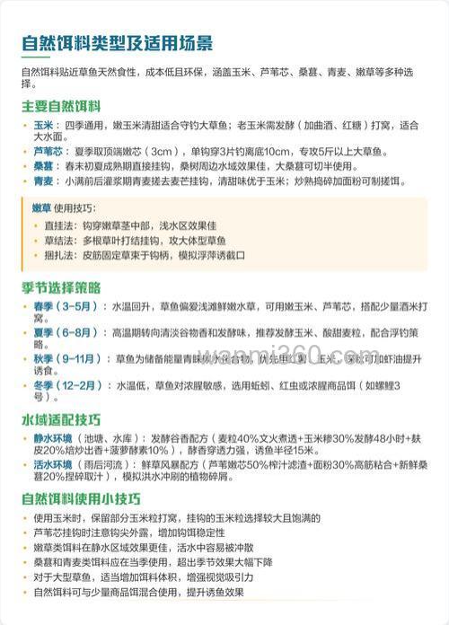 钓草鱼的饵料应该怎么配