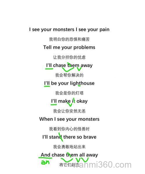 flightless bird, American mouth 的歌词 很好听的歌哦