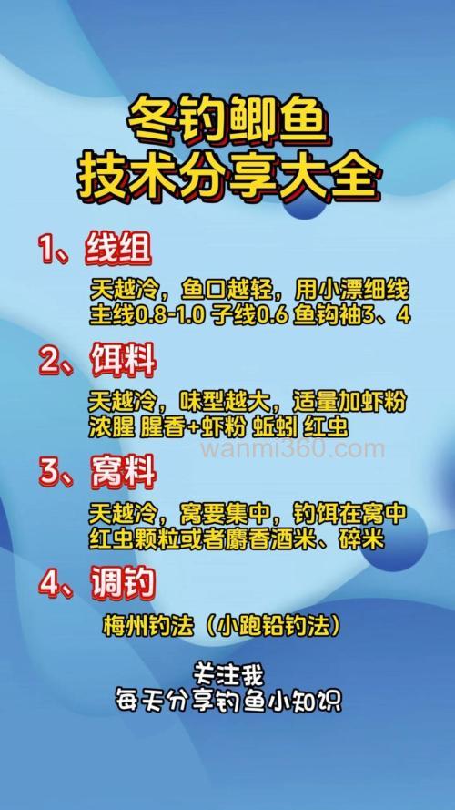 冬季钓鲫鱼钓具选用技巧(下)