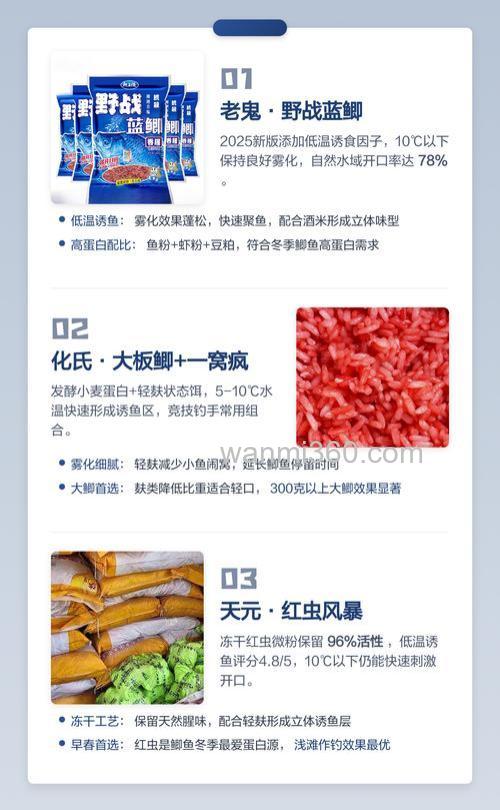鲫鱼窝料对比?