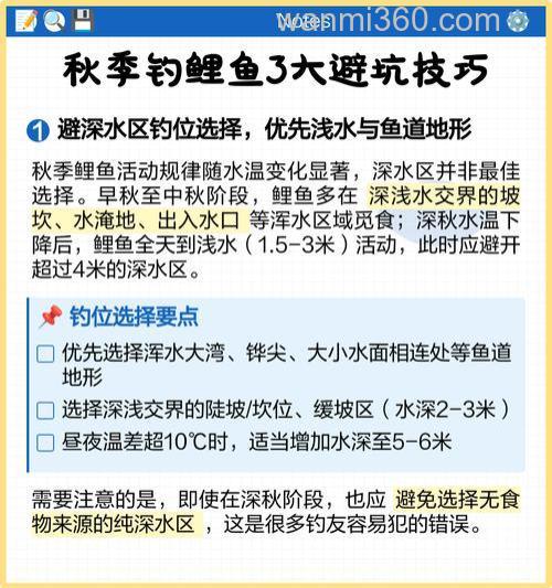 秋季钓鲤鱼的技巧