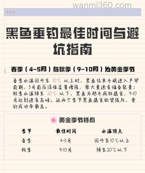 原来钓黑鱼高手都在这些时间