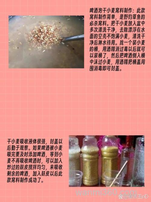 泡麦子钓鱼的配方 麦子饵料的四种制作方法