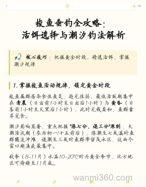 海钓新手必看:掌握钓具选择、潮汐判断,轻松提升渔获技巧