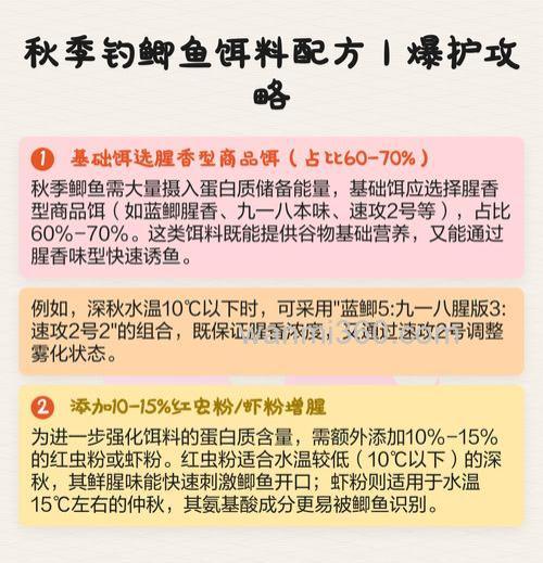 吊鲫鱼的饵料用什么配制好?