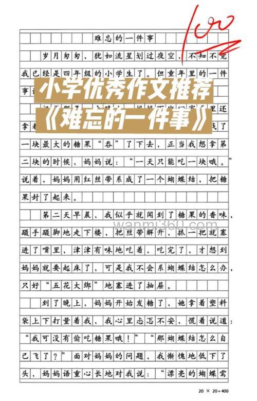你有哪些难忘的事写一小段?
