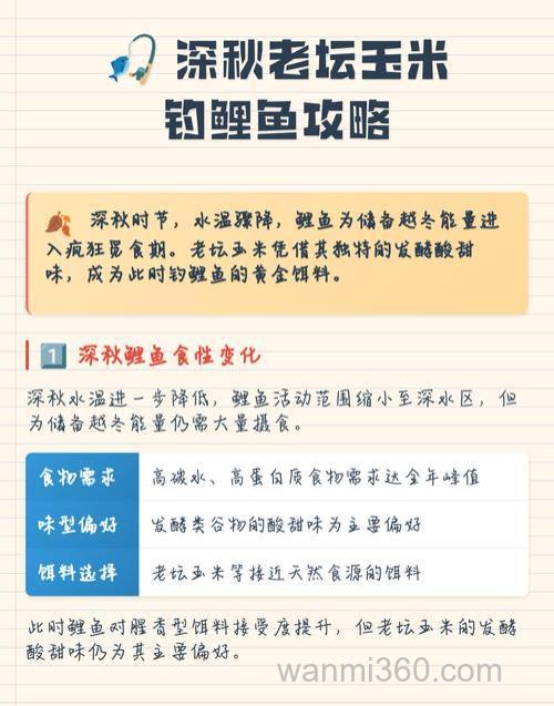 深秋老坛玉米钓鲤鱼的使用方法?