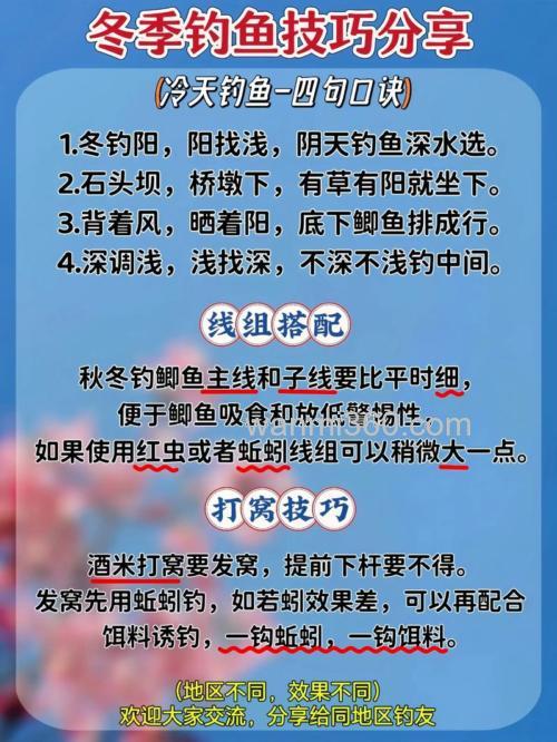 冬季野河钓鱼的技巧和方法有哪些?