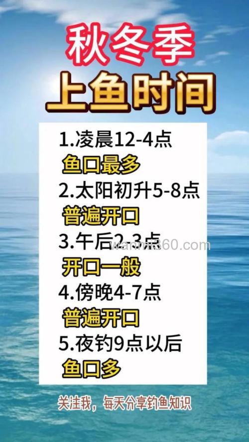 冬季什么时候钓鱼最好钓?