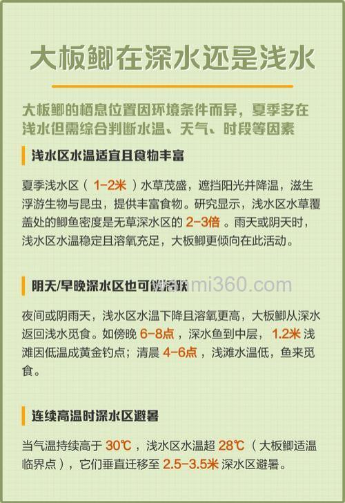 大板鲫在深水还是浅水?