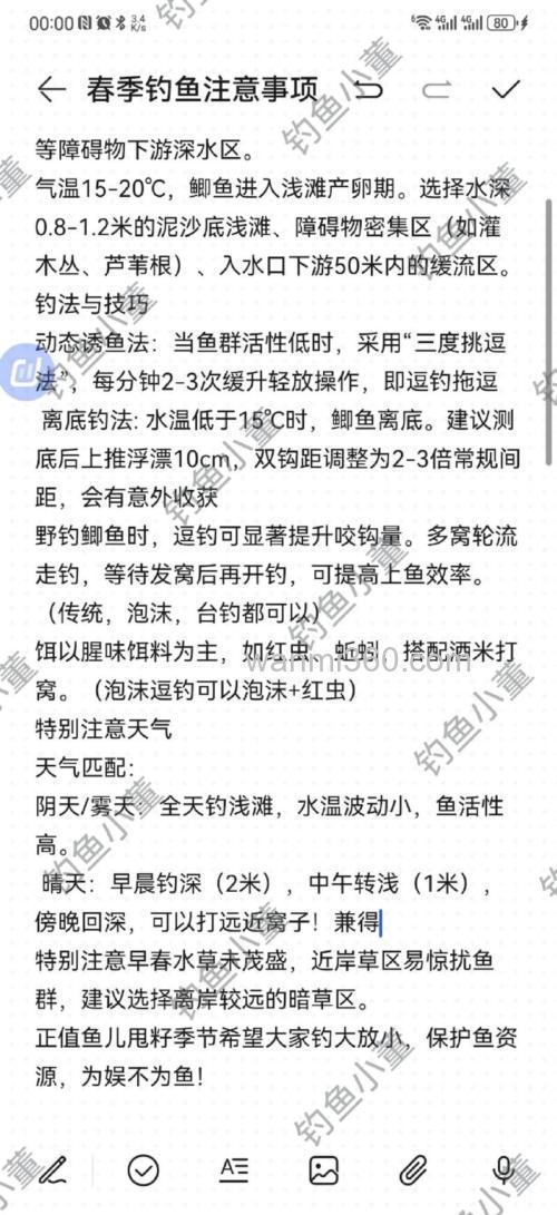 早春野钓鲫鱼技巧:如何选择钓位与掌握时机,提升钓鱼成功率