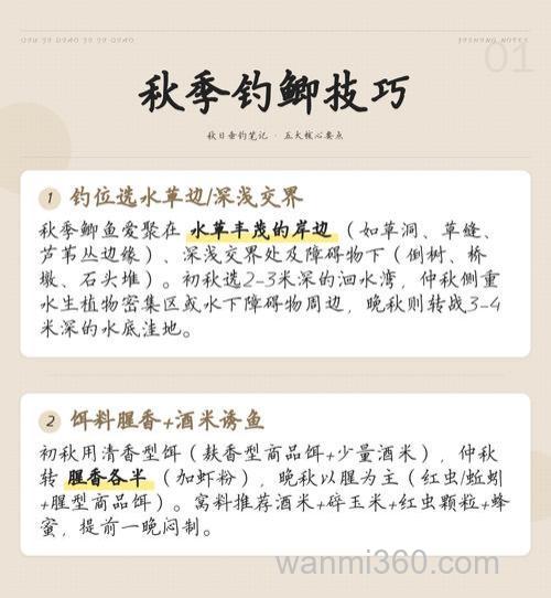 晚秋钓鲫鱼技巧有哪些?