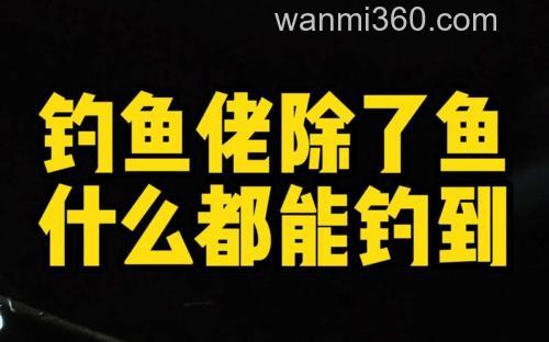 钓鱼佬的爆笑江湖:除了鱼,我们什么都能钓上来!