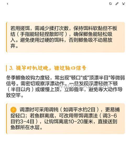 冬天野钓鲫鱼没口怎么办?