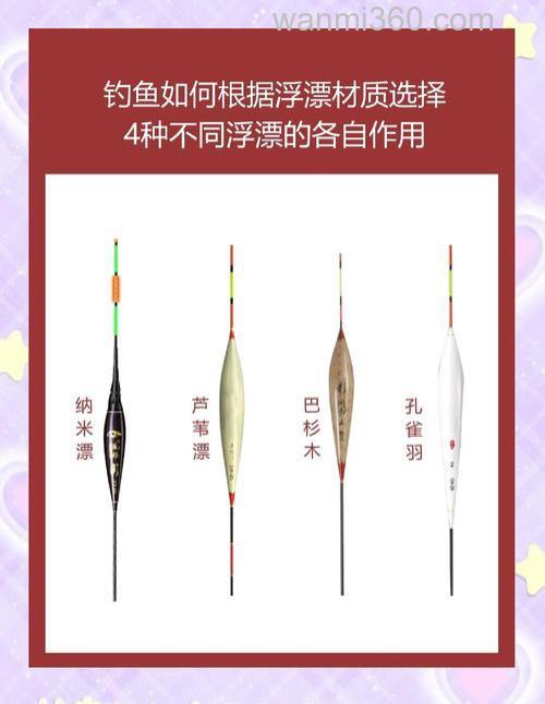 钓的鱼种不同,浮漂也有乾坤