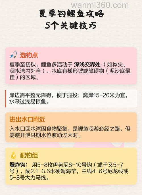如何在夏季钓鲤鱼~?