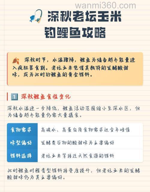深秋季节怎样钓鲤鱼最好?