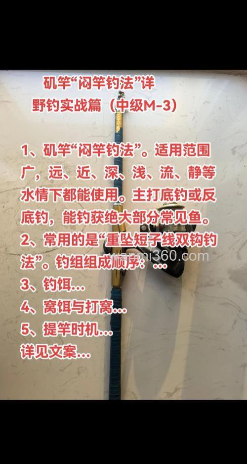 矶竿闷竿钓鲤鱼方法?