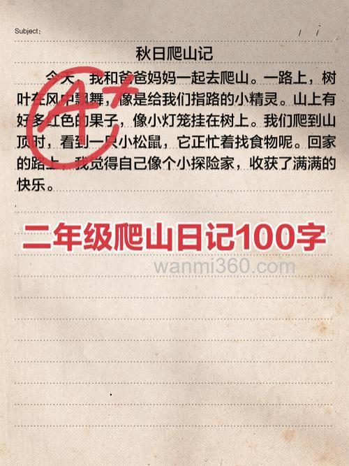 日记一百字大全