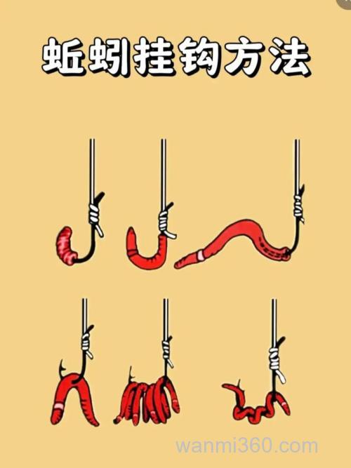 海钓选蚯蚓很关键,分享几种实用悬挂法及技巧,助你提钓获率