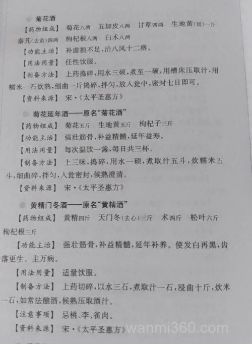 药酒配方