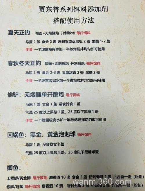 怎么使用钓鱼小药,如何配比?