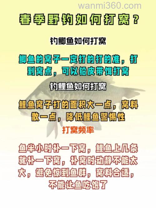 春季钓鱼打窝打多少合适?