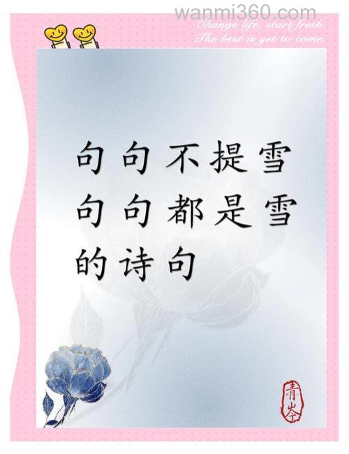 雪花一片一片,片片为红颜是什么意思？