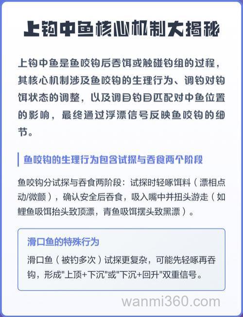 钓鱼上钩中鱼是什么原因?