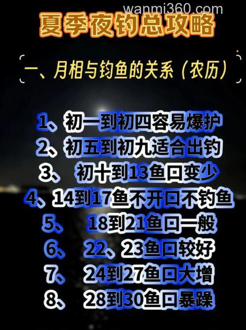夜钓野钓虽好但有挑战,掌握这些技巧与装备准备很关键
