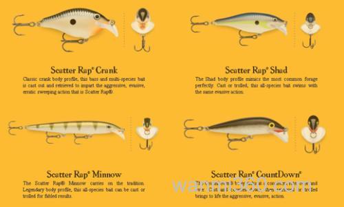 宽大舌板!乐伯乐Rapala Scatter Rap 拟饵_1