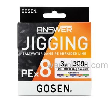 规避切割 GOSEN ANSWER JIGGING PE×8 船用铁板钓专用PE线_1