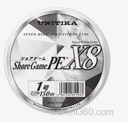远抛应对 Unitika Shore Game PE-X8 高强度PE线_0