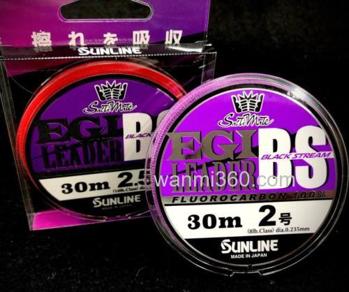绑线强度+抗拉强度UP!21 Sunline Saltimate EGI Leader BS 氟碳前导线_0