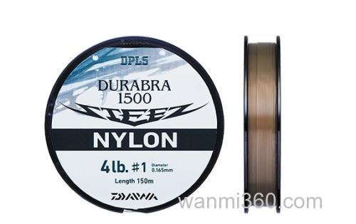 性价足量 DAIWA BASS-X NYLON&STEEZ DURABRA 1500 尼龙线_1