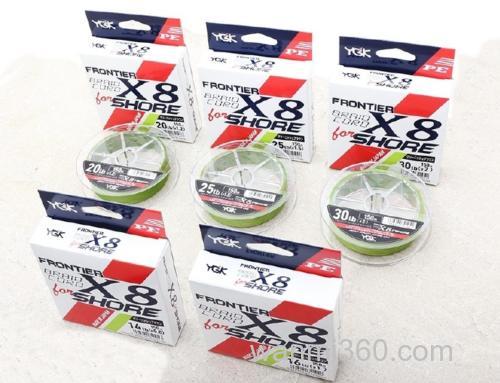 实用强度兼具 YGK FRONTIER BRAIDCORD X8 for SHORE PE线_1