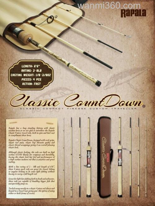 四节便携 Rapala Classic CountDown 便携旅行竿_3