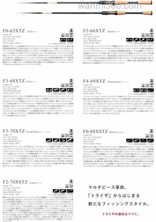 全系便携 MEGABASS TRIZA BASS竿_6