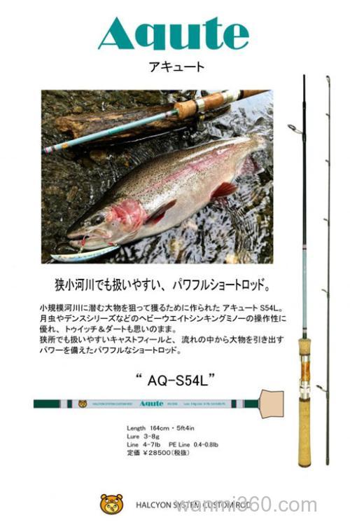 小场大物主攻 Halcyon System Acute AQ-S54L 鳟鱼竿_4