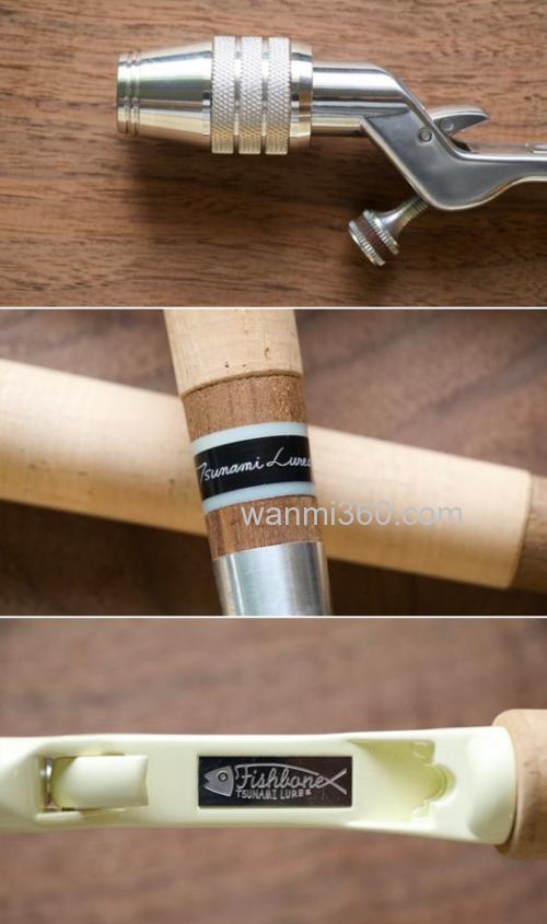 玩物 Tsunami lures Fishbone Rod Handle 2017 复古竿柄_4