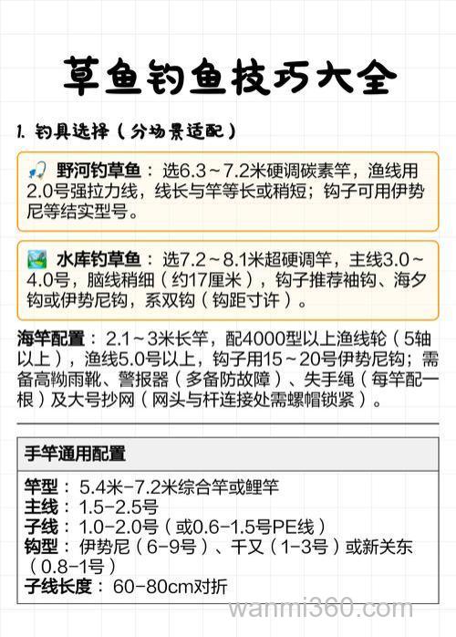 夏季垂钓大草鱼的实战方案技巧(上)