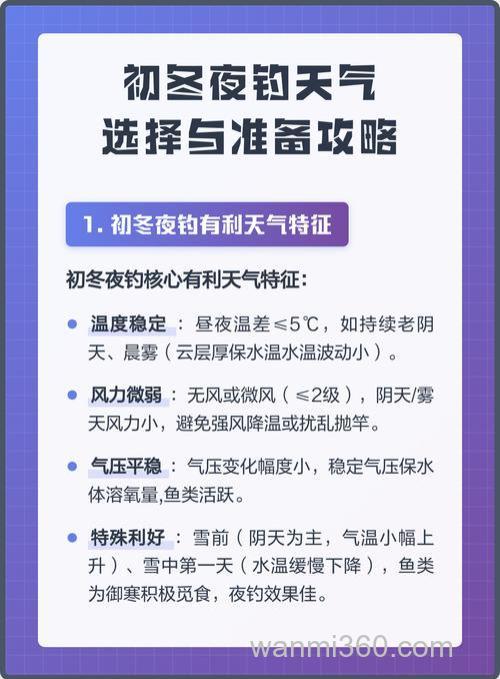 初冬钓鱼如何选择天气?三种天气各有 " 开口期”,值得收藏 w